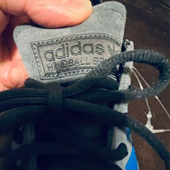 Rare Sample Tag Adidas Handball Spezial Grey Black Blue 9 US 8.5 UK 42 2/3 EU - Picture 10 of 10